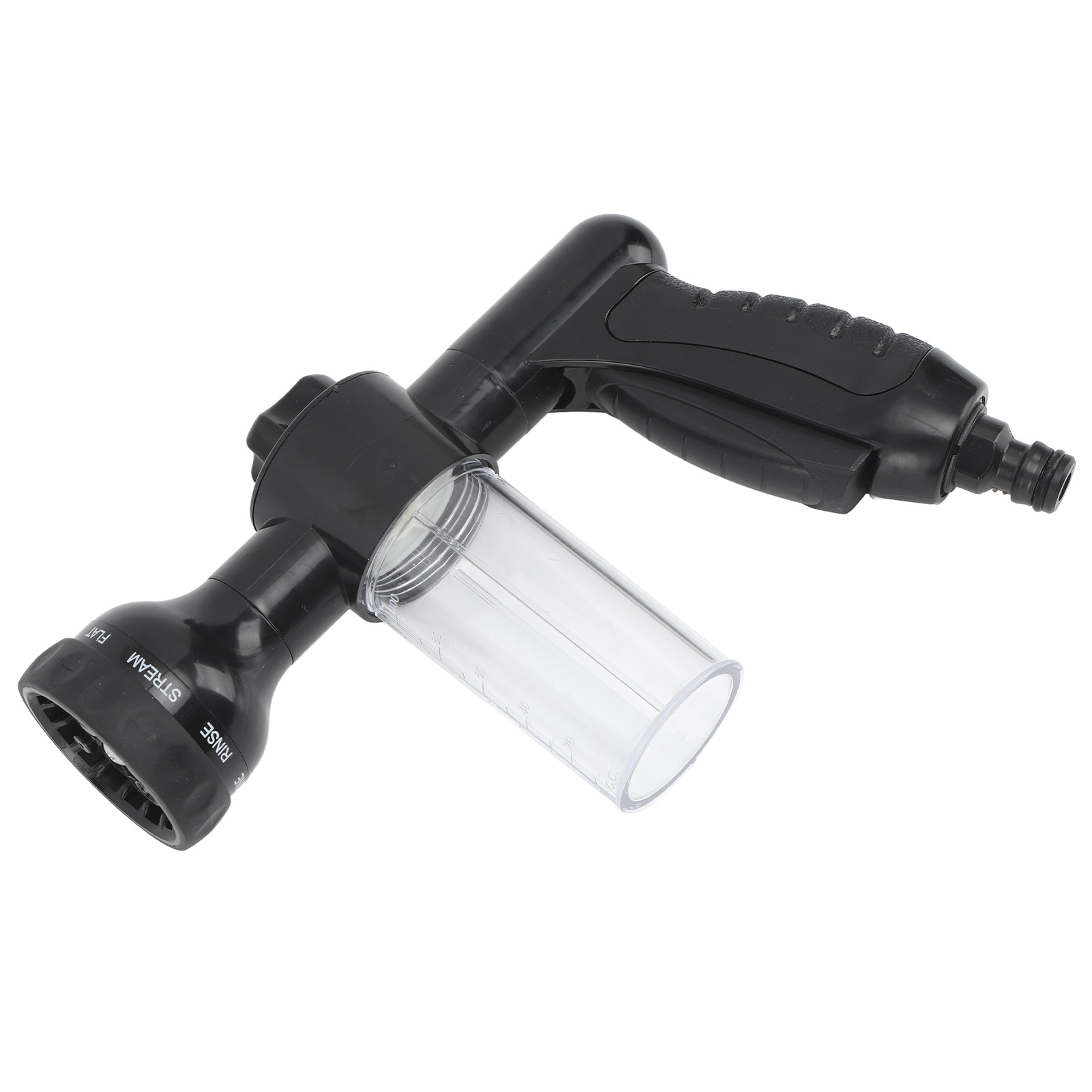 Adapter Für Hundewaschschlauch, Ergonomische Sprühdüse Für Haustierwaschschlauch Mit Verstärkter Seifenspenderflasche, Schwarz.