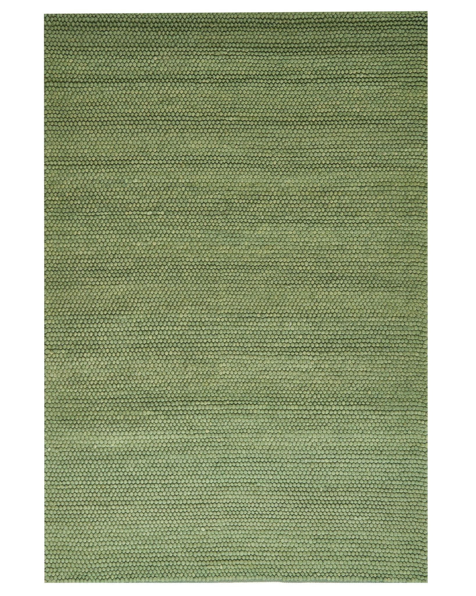 Teppich Kordea Grün 160 X 230 Cm Wolle
