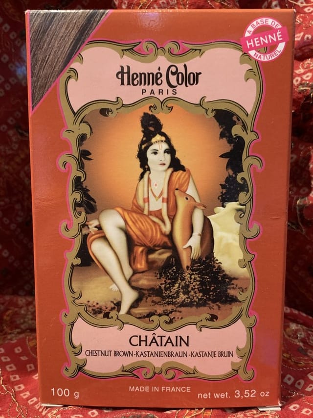 Henné Color Haarfarbe Henna Pulver - Châtain Kastanienbraun 100g