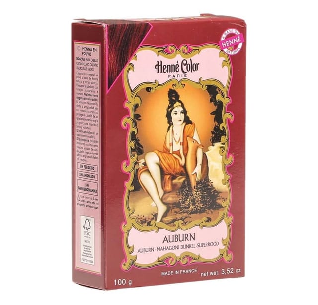 Henné Color Haarfarbe Henna Pulver - Mahagoni dunkel Auburn 100g