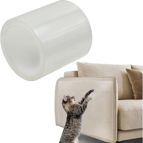 Kratzfestes Klebeband Für Katzen, Kratzschutz, Klebefolie, Transparentes Kratzfestes Klebeband - Mit Transparenter Kleberückseite Für Türen, Möbel Und Wände (20 X 300 Cm)