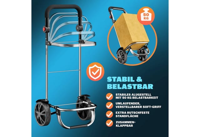 monzana Einkaufstrolley, abnehmbare Tasche