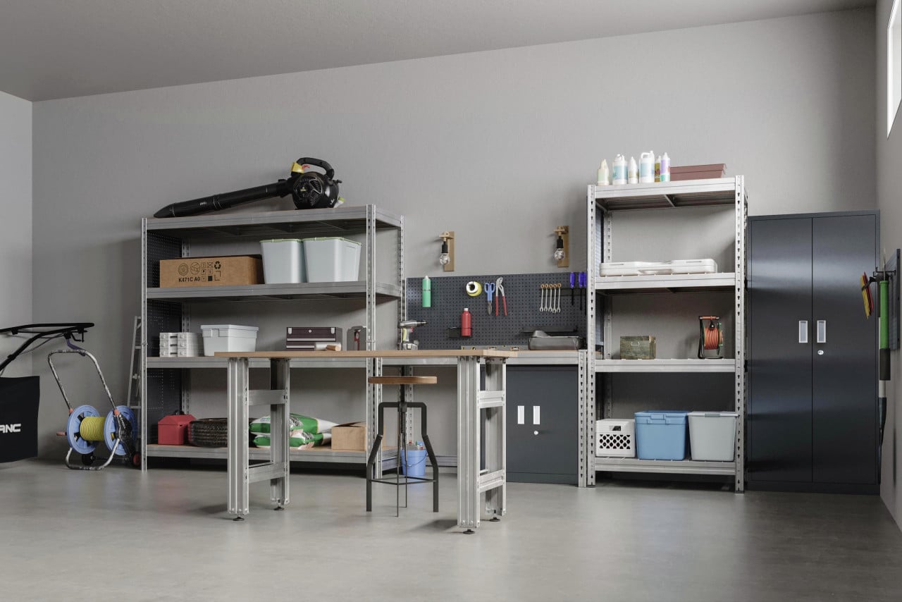 Ar Shelving Schwerlastregal 200 x 100 x 60 cm 4 Böden 1800 kg