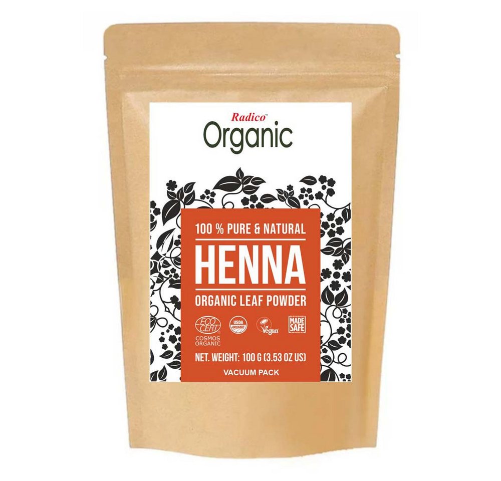 Radico Haarfarbe Haarpflege Kräuterpuder - Henna 100g Bild 2
