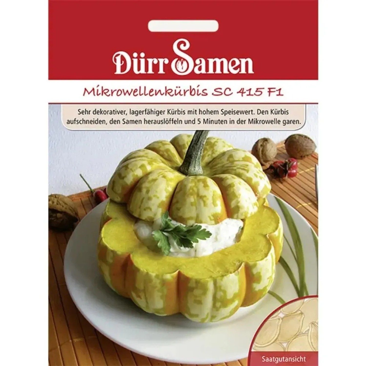 Dürr Samen Mikrowellen-Kürbis Sc415 F1 Saatgut