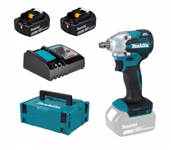 Makita DTW210RTJ 2x 5Ah Akku + Ladegerät im MAKPAC