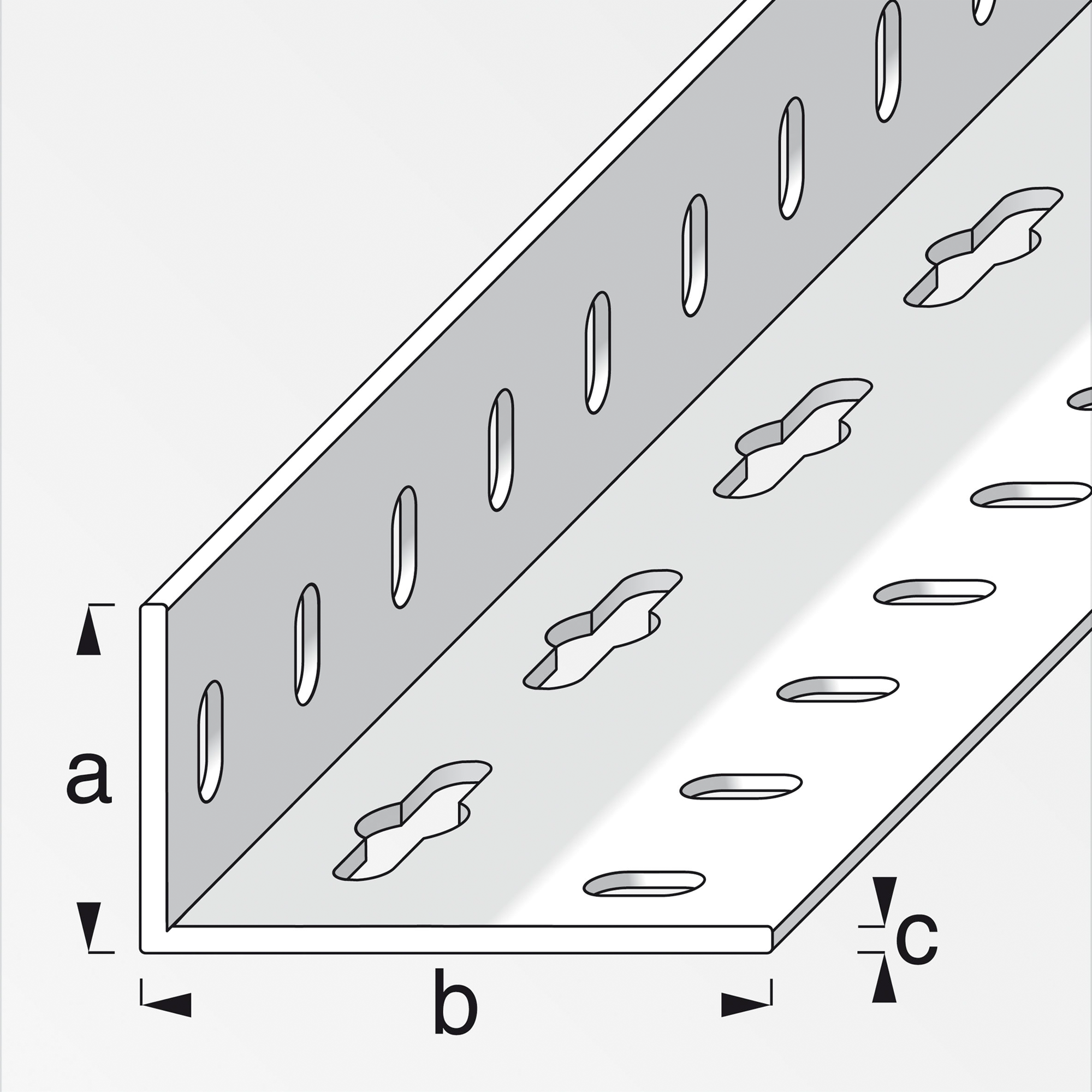 alfer logika® Winkel 0,75 x 100 cm