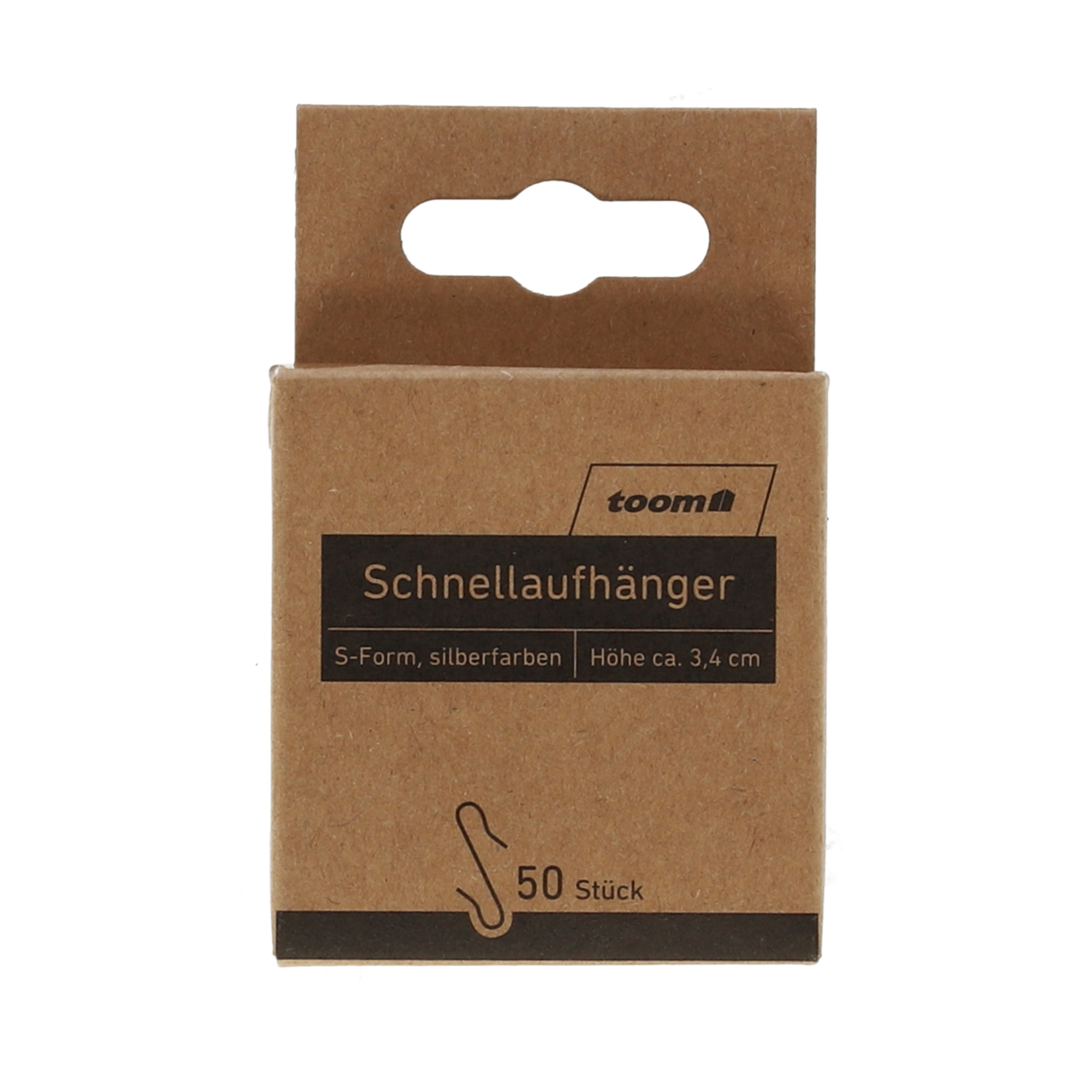 toom S-Haken silberfarben 50 Stück Bild 2
