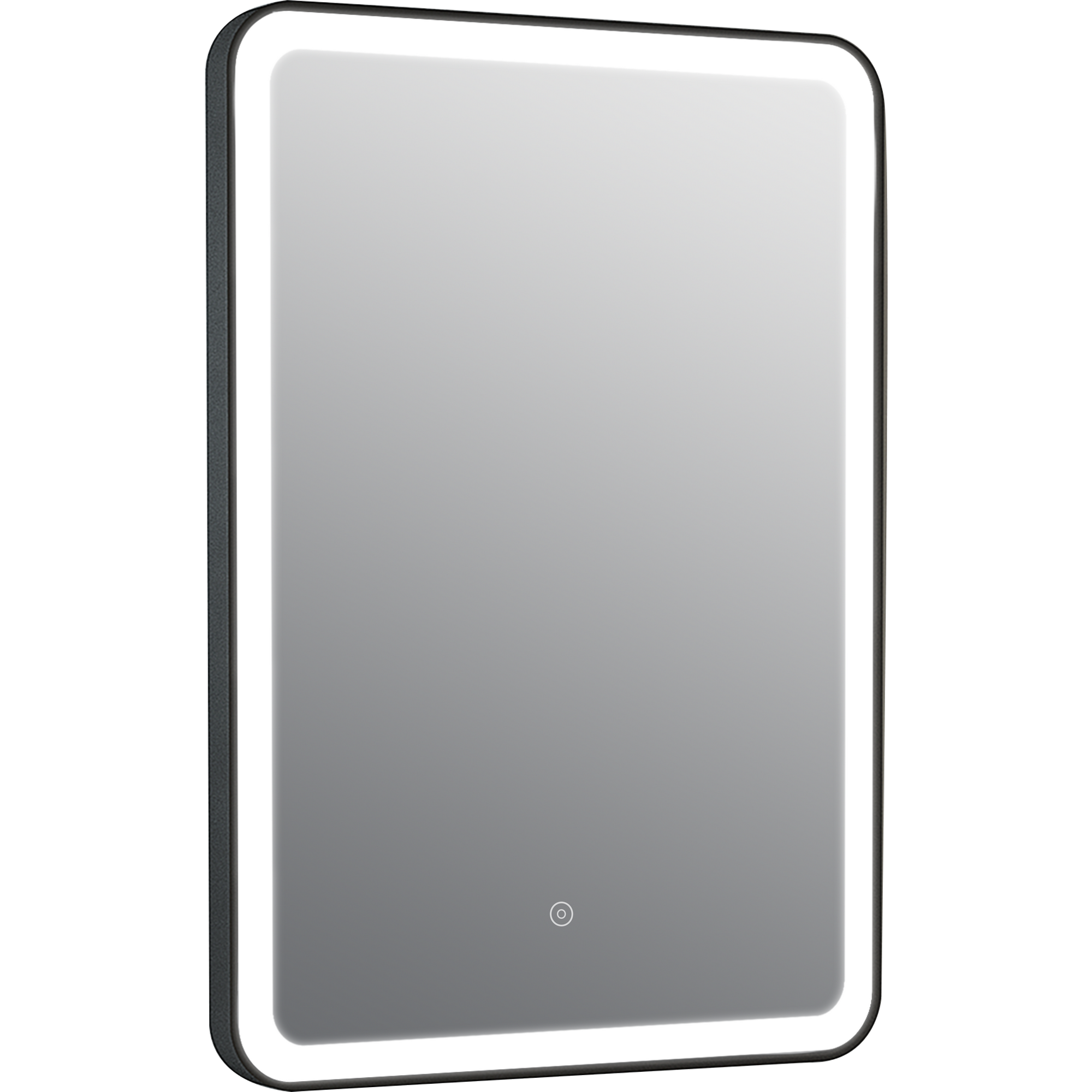 LED-Spiegel 'Aurora' silbern 50 x 70 cm