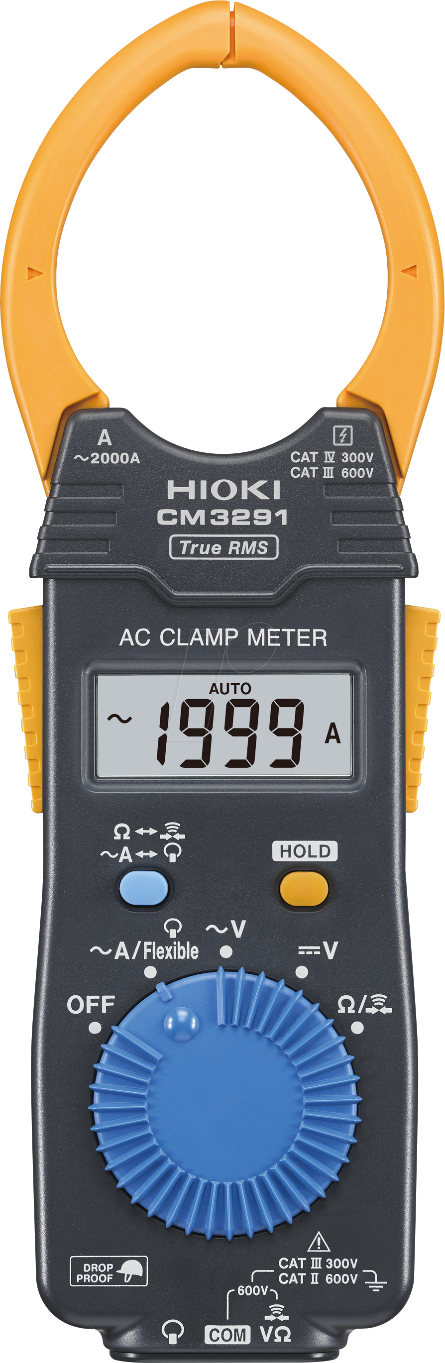 HIOKI CM3291 - Stromzange, digital, TRMS, AC, bis 2000 A