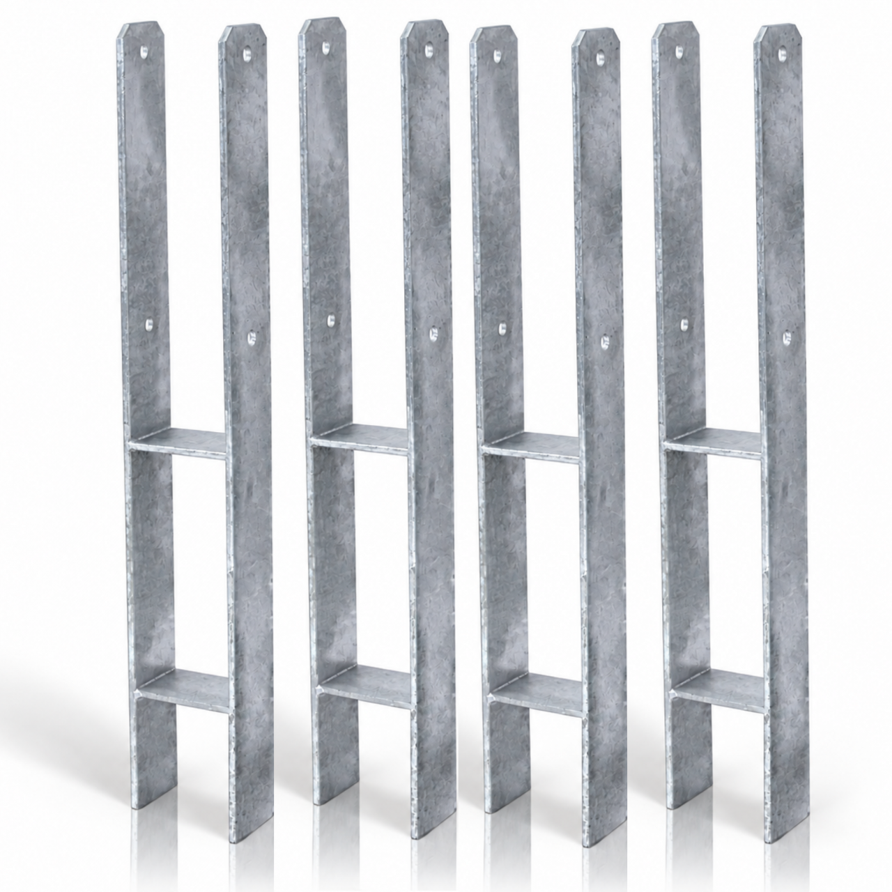 HPfostenträger zum Einbetonieren 091 x 600 5 mm 4erSet