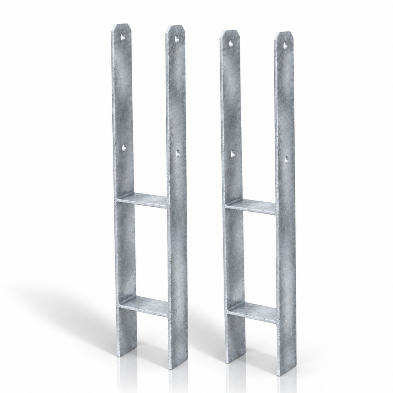 HPfostenträger zum Einbetonieren 101 x 600 5 mm 2erSet