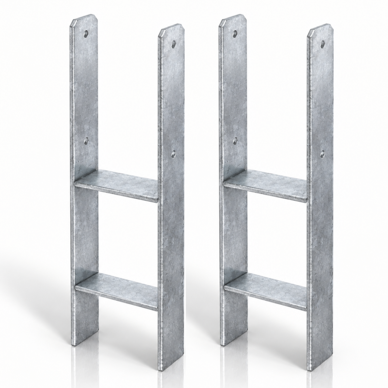 HPfostenträger zum Einbetonieren 141 x 600 6 mm 2erSet