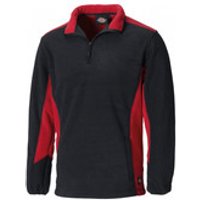 Fleece-Pulli INDUSTRY rot/schwarz, Größe M Bild 2