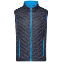 Herren Wende-Steppweste Sorona JN1090, navy-blau/aqua-blau, Größe XXL Bild 2