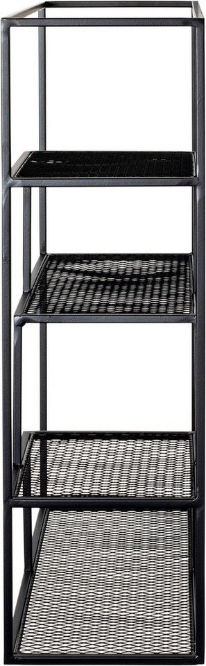 HAKU Wandregal Hängeregal, Wandboard, rechteckig - aus Metall Schwarz - B/T/H 50/18/60 cm Bild 2