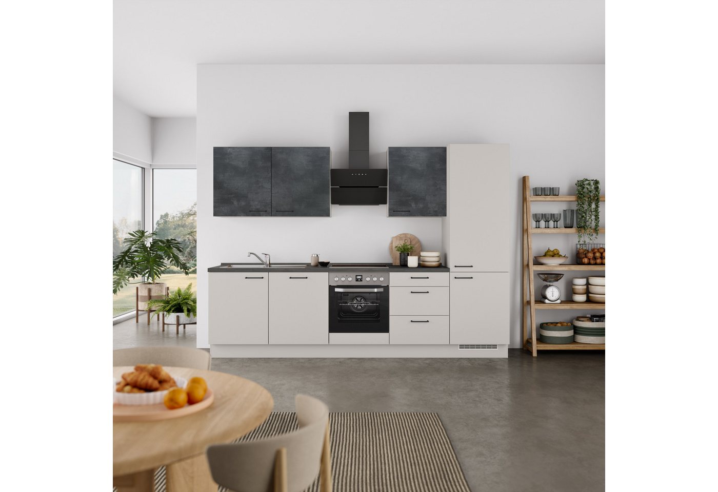 nobilia® Küchenzeile "MIAMI", NEU: individuell anpassbar mit gratis Profi-Beratung, vormontiert, Breite 300 cm, Ausrichtung wählbar, wahlw. mit E-Geräten Bild 2