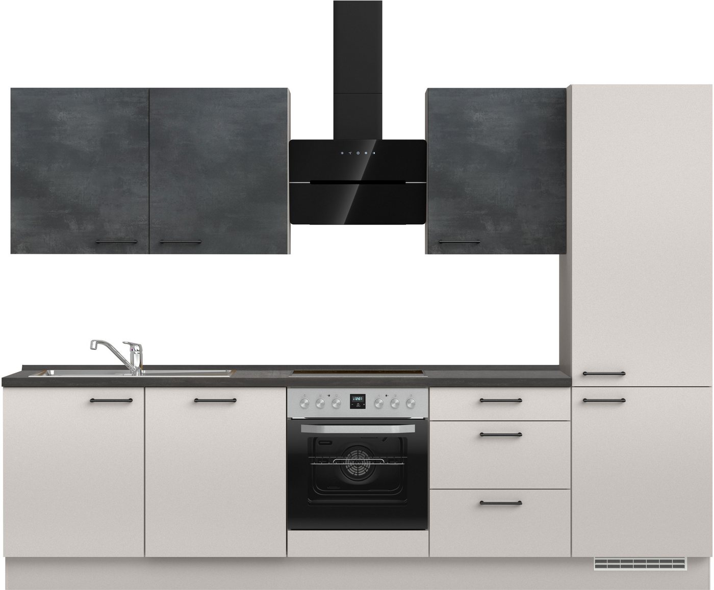 nobilia® Küchenzeile "MIAMI", NEU: individuell anpassbar mit gratis Profi-Beratung, vormontiert, Breite 300 cm, Ausrichtung wählbar, wahlw. mit E-Geräten Bild 5