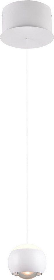 Musterring LED Pendelleuchte CANNON, 1-flammige LED Hängelampe 5W 500Lumen 2300-4000K CCT, CCT - über Fernbedienung, Dimmfunktion, Memoryfunktion, Nachtlichtfunktion, LED fest integriert, Farbwechsler, warmweiß - kaltweiß, mit Fernbedienung, stufenlos höhenverstellbar max 195cm dimmbar Memory