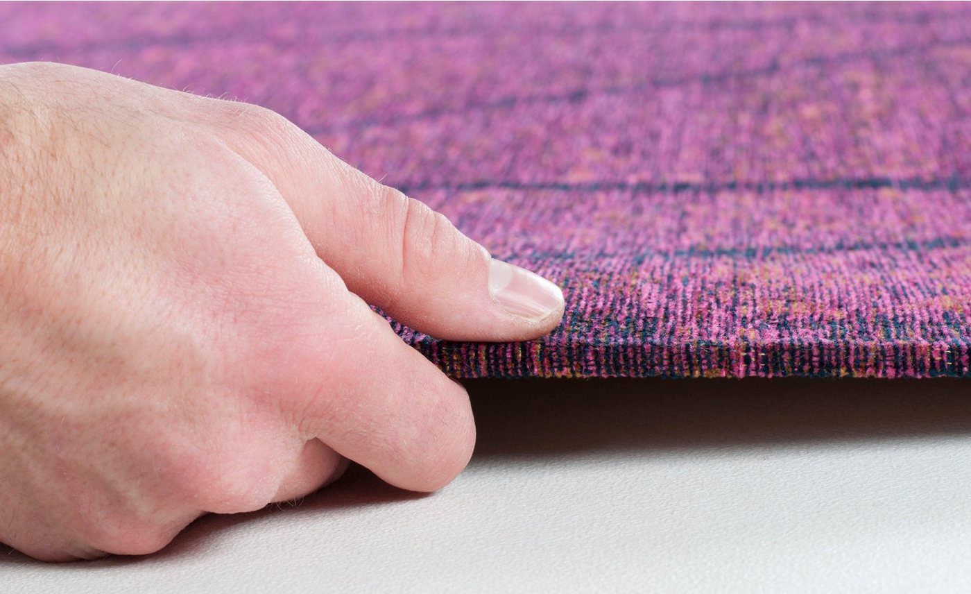 TOM TAILOR HOME Teppich Fine Lines, rechteckig, Höhe: 5 mm, Flachgewebe, Rauten Design, ideal im Wohnzimmer & Schlafzimmer Bild 5