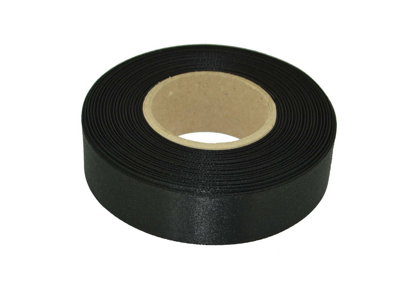 maDDma Geschenkband 20m Satinband beidseitig 24mm, Dekoband Geschenkband, schwarz Bild 2