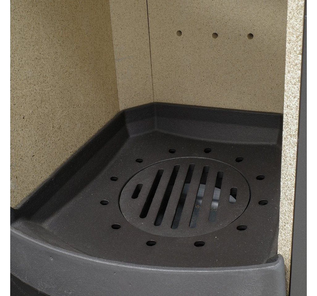Thermia Kaminofen München XL Stahl gussgrau Speckstein, 7 kW, Dauerbrand Bild 2