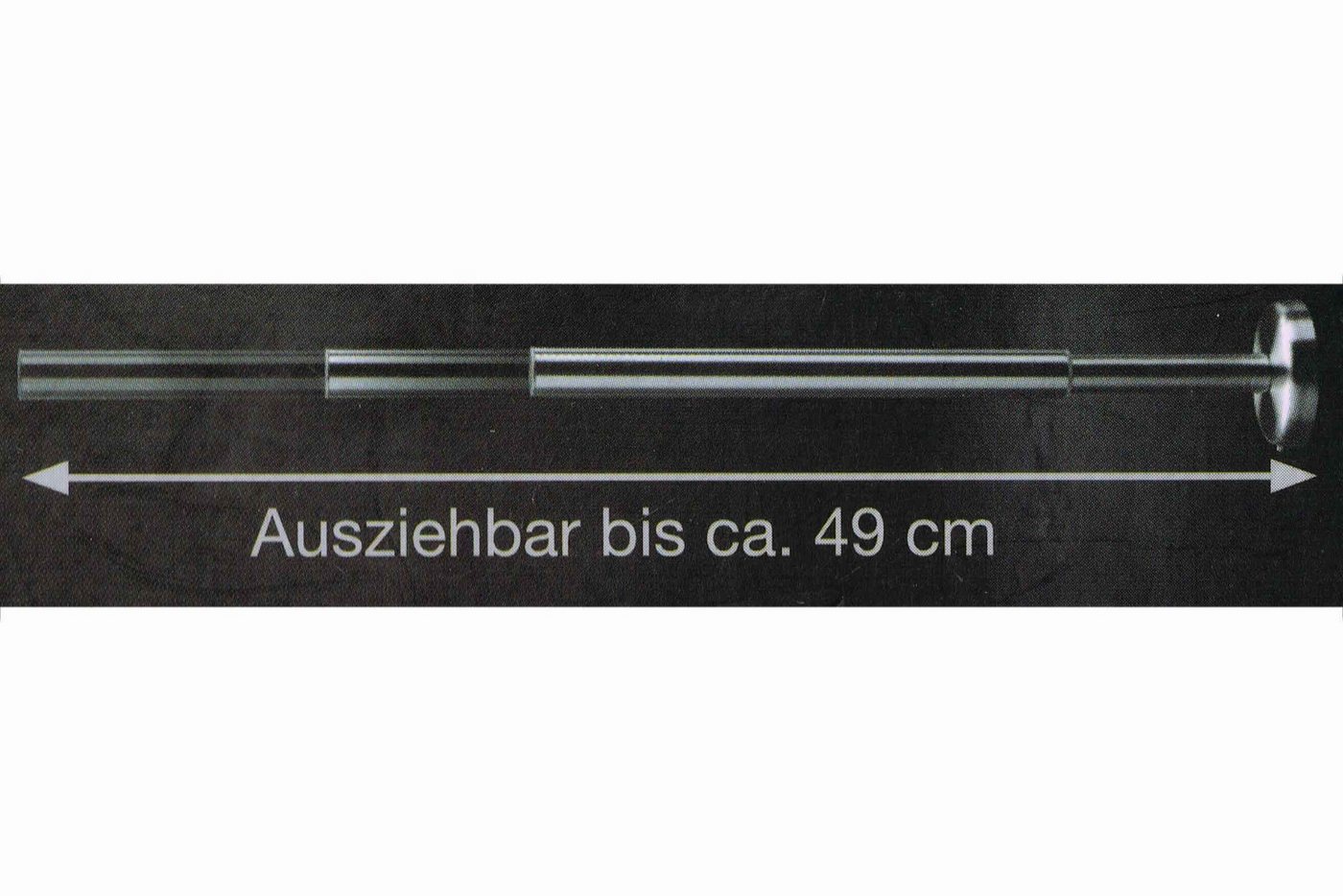 Miomare Teleskop-Handtuchhalter Edelstahl Teleskop Handtuchhalter ausziehbar bis ca. 49 cm, Ausziehbare Teleskopstange bis ca. 49cm Bild 3