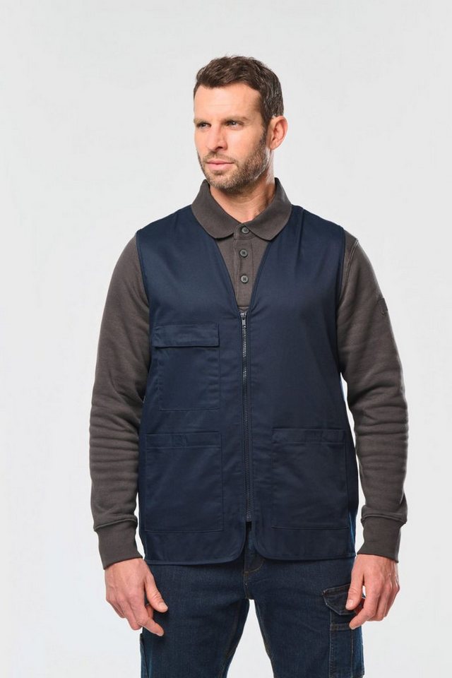 WK. Designed To Work Arbeitsweste Unisex-Weste aus Baumwollpolyester mit mehreren Taschen Bild 3