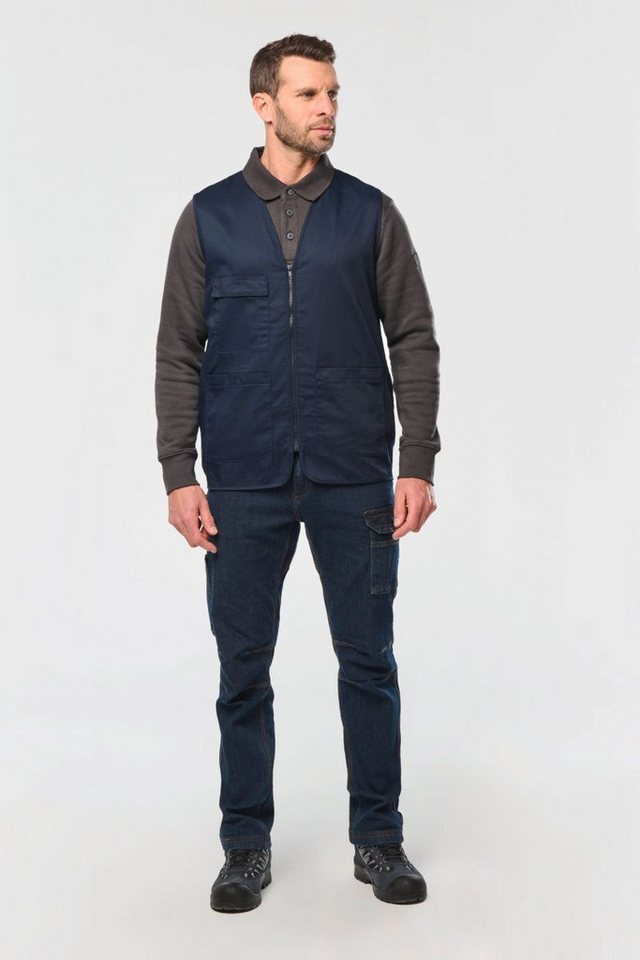 WK. Designed To Work Arbeitsweste Unisex-Weste aus Baumwollpolyester mit mehreren Taschen Bild 5
