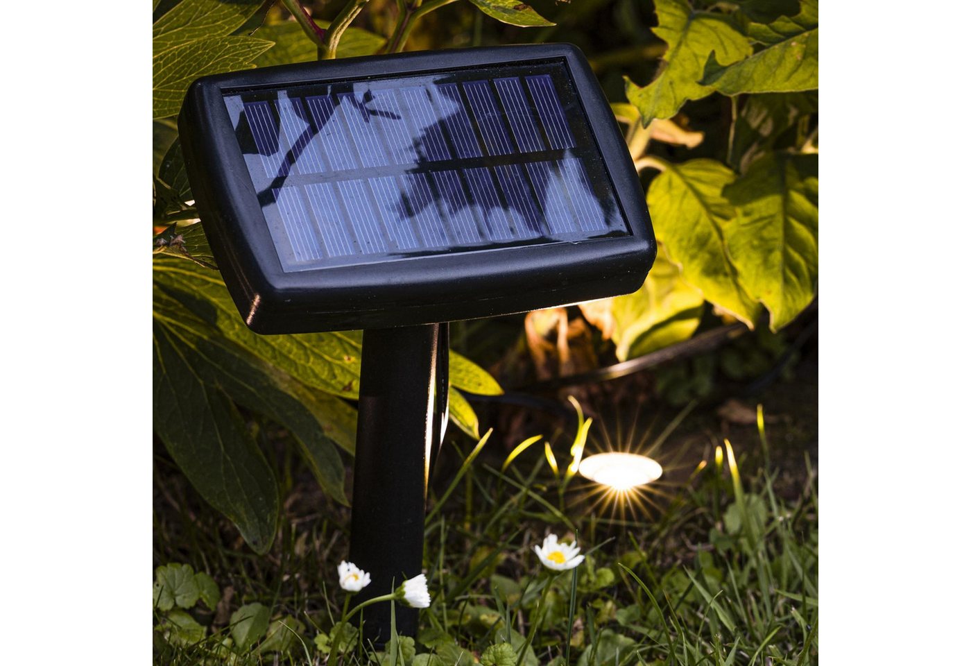 Meinposten Gartenleuchte Solarlampen Solarleuchten Pflanzstrahler Balkon Kübel Garten 10x LED, LED fest integriert Bild 4