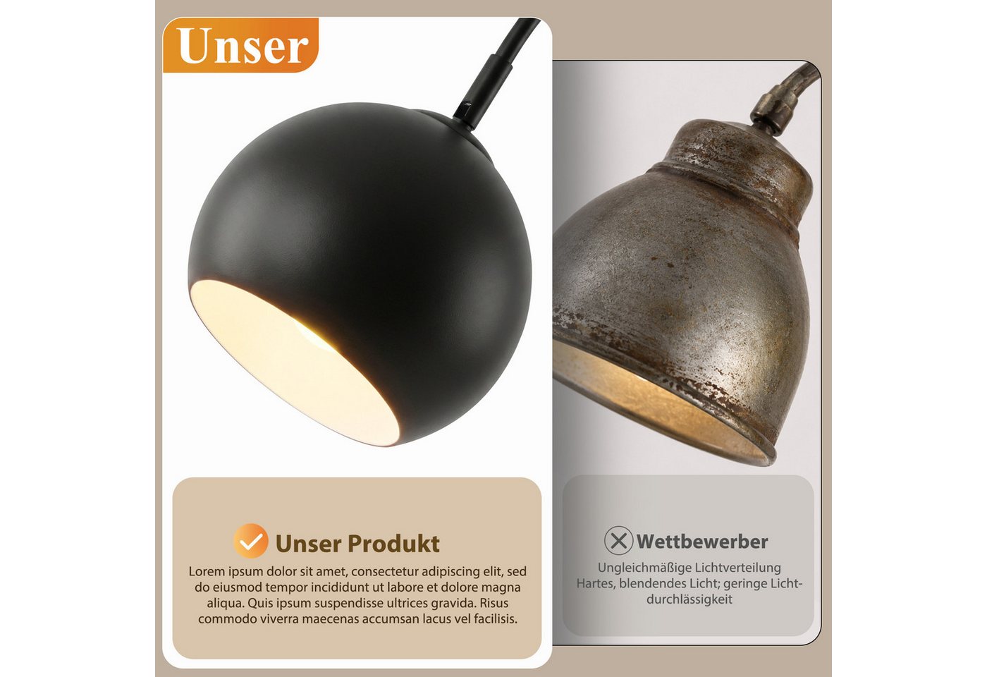 Nettlife Stehlampe Bogenlampe Wohnzimmer Schwarz/Antik Bronze Retro Metallschirm E27 40W, ohne Leuchtmittel, 160 cm ideal als Leseleuchte für Wohnzimmer Bild 4