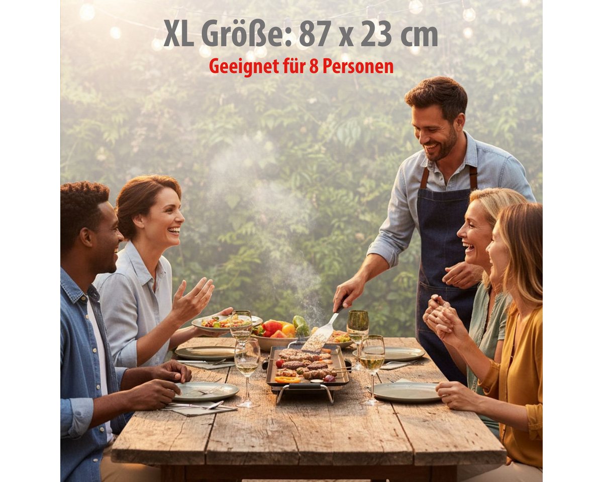 Alpina Grillplatte alpina Grillplatte Teppanyaki XL Bild 5