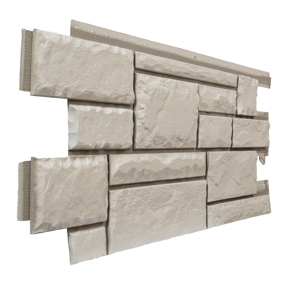 NOVIK Verkleidungspaneel NovikStone HC Platte 122x47 cm 9 St. 4,65qm Bruchstein weiss, BxL: 47,00x121,92 cm, 0,52 qm, (Karton mit 9 Platten, 4,27 qm) Wandverkleidung mit 3-D-Effekt, problemlose Montage, Natursteinoptik Bild 4