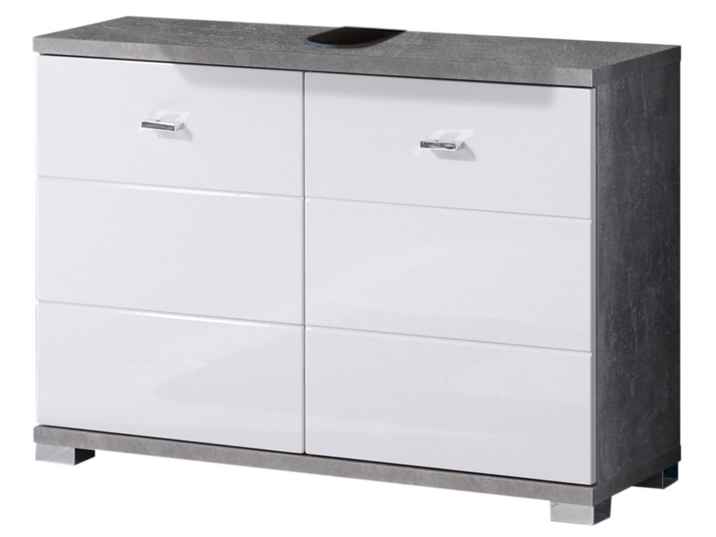 BEGA BBK Waschbeckenunterschrank 80 x 57 x 31 cm (B/H/T)