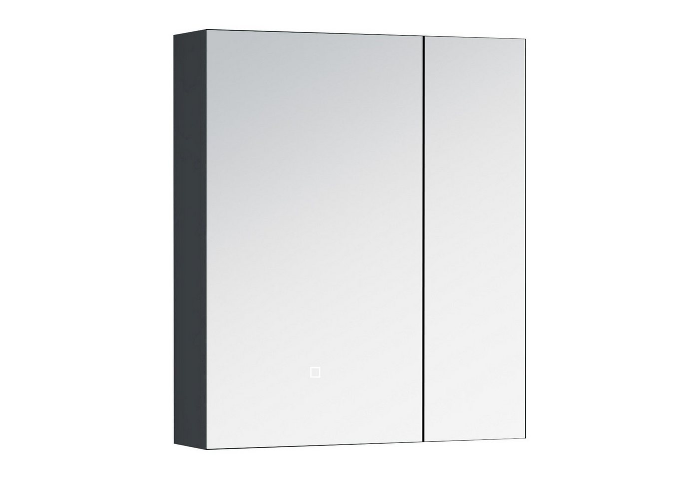 doporro Spiegelschrank Wandschrank Wandspiegel LED Weiß/Anthrazit Spiegelschrank4 Bild 2