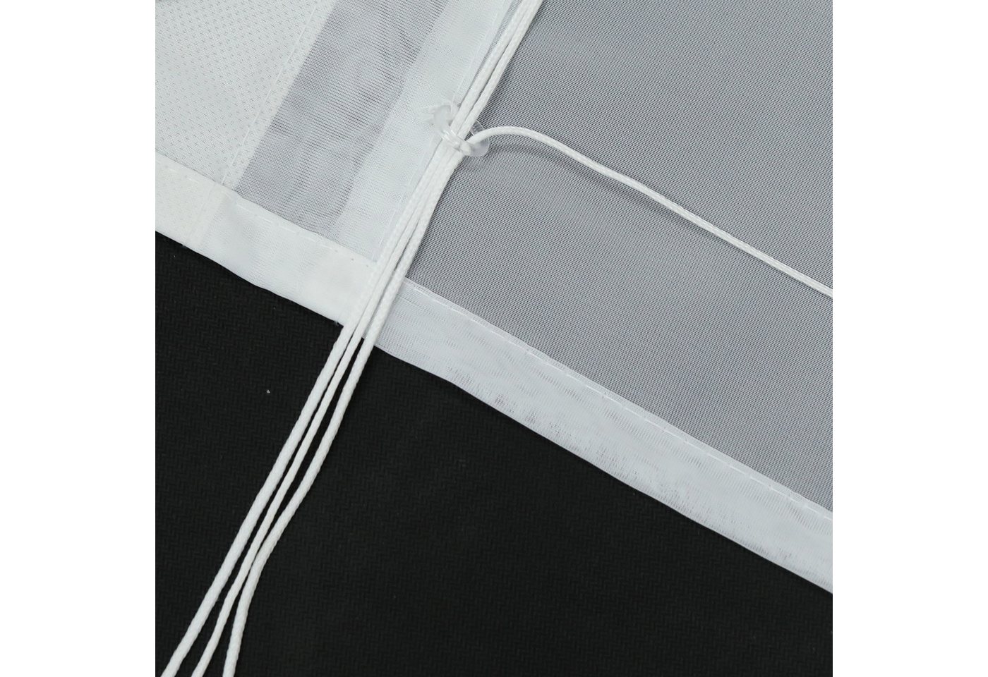 Joyswahl Raffrollo Zoe Voile Rollo mit Naturmotiv im Landhausstil, mit Hakenaufhängung, ohneBohren, Am Fensterrahmen einhängen, Höhe verstellbar, Gräsermotiv, transparent und lichtdurchlässig für Küche und Balkon Bild 3