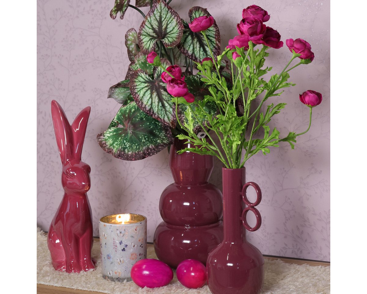Florists Products Gartenfigur Elegante Deko Vase aus Metall im modernen Design für stilvolle Bild 2
