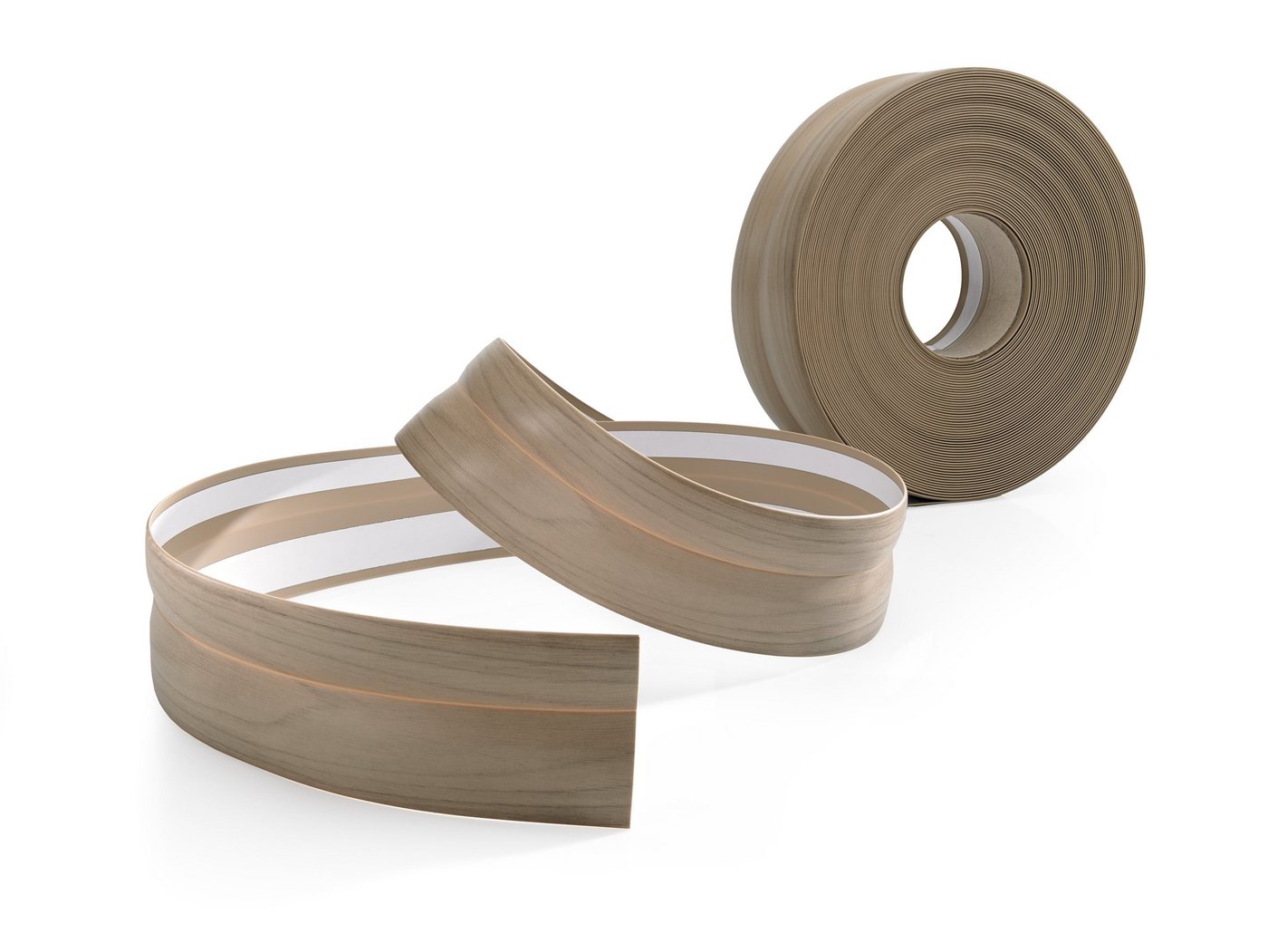 Quest Sockelleiste Weichsockelleiste Selbstklebend Holzdekor 32x23 mm, L: 500,00 cm, H: 3,20 cm, Packung, 1-St., wasserfest, UV-beständig, für Küche & Bad