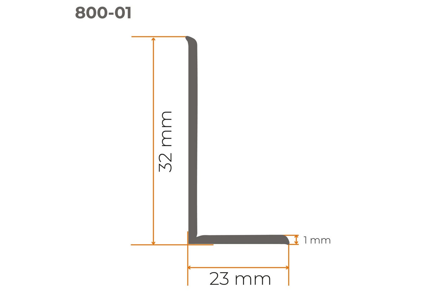 Quest Sockelleiste Weichsockelleiste Selbstklebend Holzdekor 32x23 mm, L: 500,00 cm, H: 3,20 cm, Packung, 1-St., wasserfest, UV-beständig, für Küche & Bad Bild 5