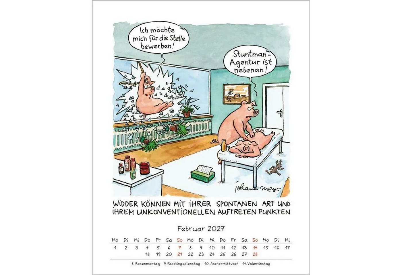 Korsch Verlag Wandkalender Widder 2027 Bild 2
