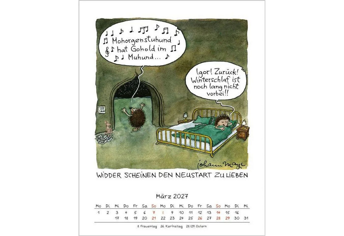 Korsch Verlag Wandkalender Widder 2027 Bild 3