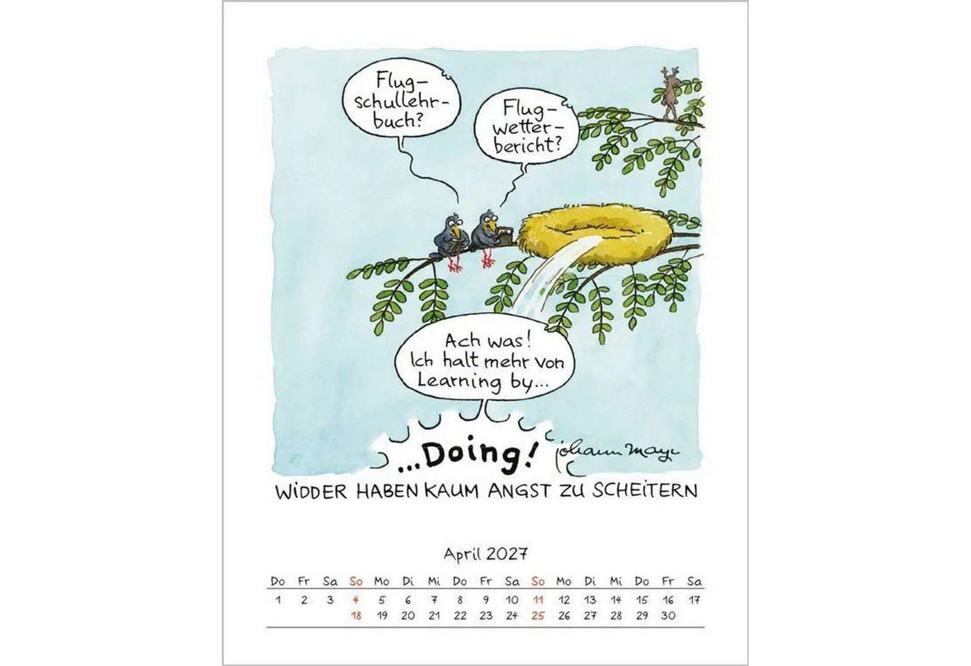 Korsch Verlag Wandkalender Widder 2027 Bild 4