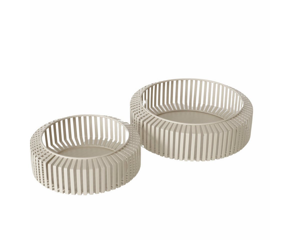 BOLTZE GRUPPE GmbH Obstschale Schalen aus Metall VIKI, Ø 24-30 cm, 2er-Set, Metall, (einzeln) Bild 3