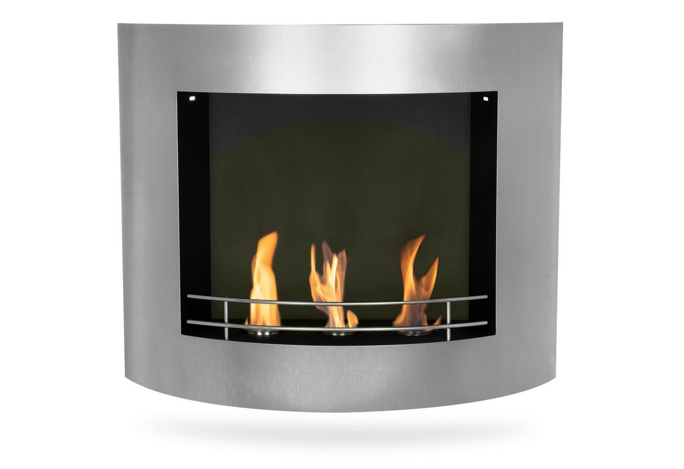 Moritz Dekokamin Bioethanol Kamin Wandkamin 84cm x 67cm x 26,5cm, Ethanolbrenner Glasfeuer Terrassenfeuer Kamin Bild 2