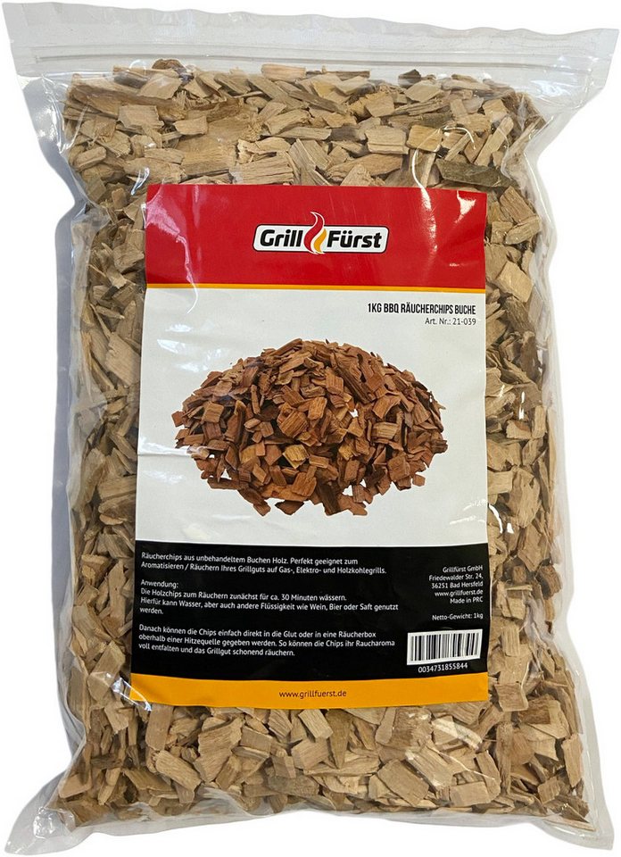 Grillfürst Räucherbox Grillfürst Räucherchips Buche - 1 kg Bild 2