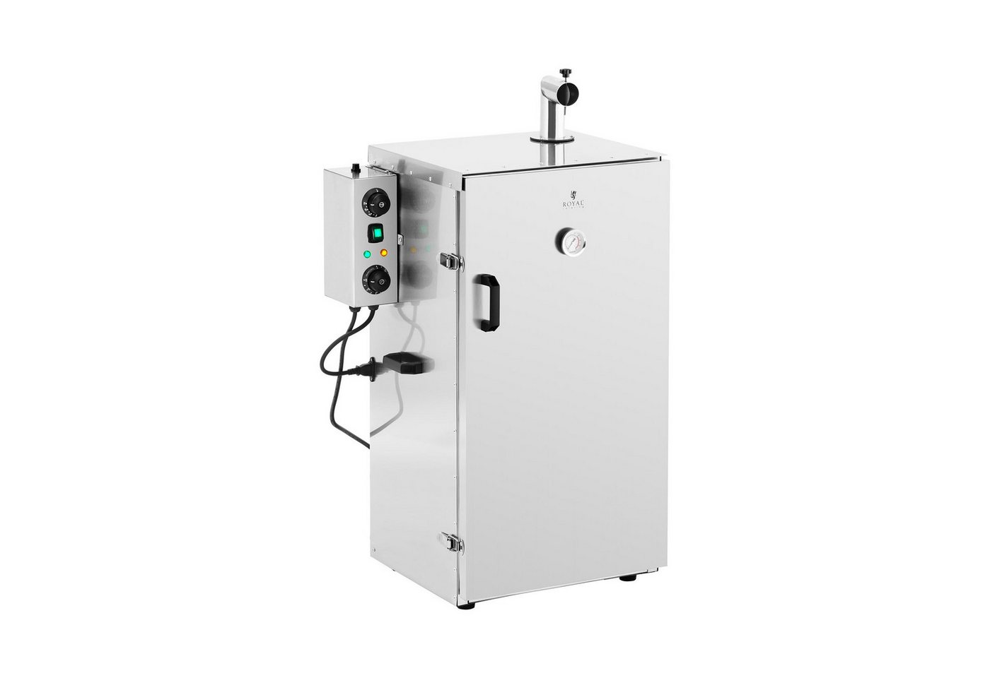 Royal Catering Räucherofen 105 L Räucherschrank Edelstahl Smoker Räuchertonne 4 Roste Gastro, 1,000 W, verschiedene Größen Bild 2