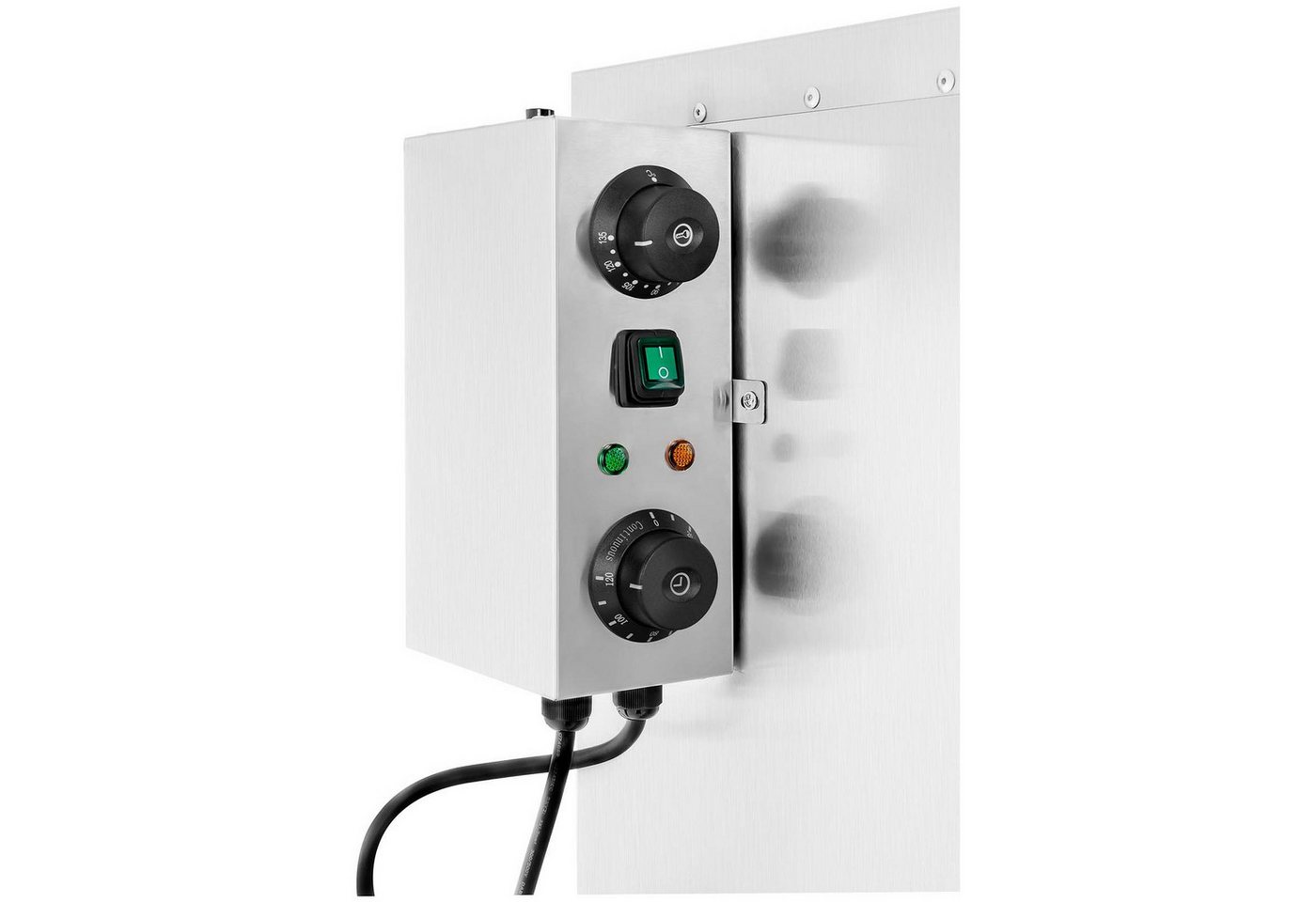Royal Catering Räucherofen 105 L Räucherschrank Edelstahl Smoker Räuchertonne 4 Roste Gastro, 1,000 W, verschiedene Größen Bild 5