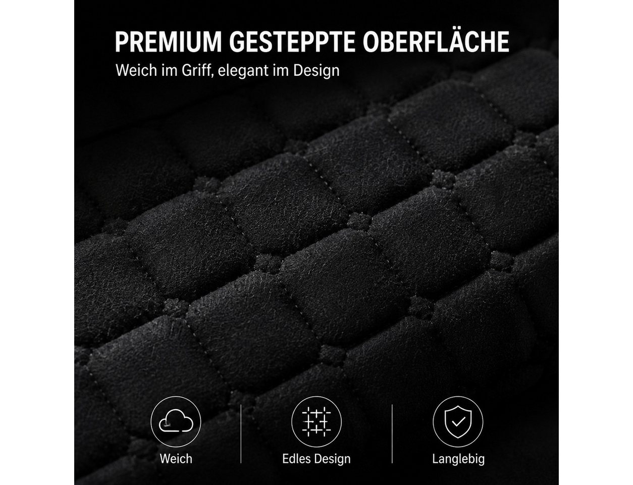 XEOOCE Sitzkissen Sicherheitsgurt-Schoner, weich gepolstert, 2 Stück, Schwarz, Weich gepolstert, druckentlastend, kratzfest, maschinenwaschbar Bild 4