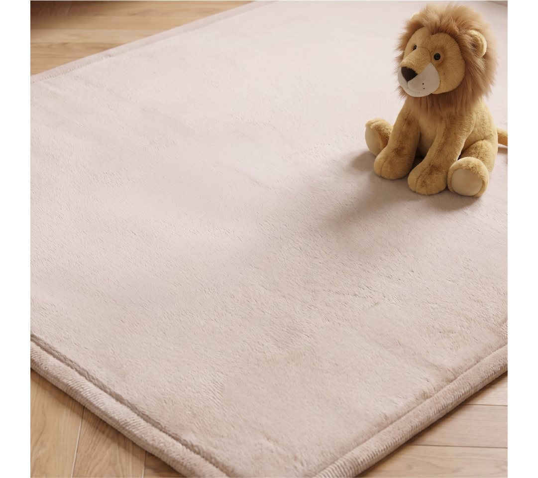 Tapiso Kinderteppich FLUFFIN, rechteckig, Höhe: 30 mm, Kinderzimmer Teppich waschbar Hochflor flauschig Babyzimmer Bild 5