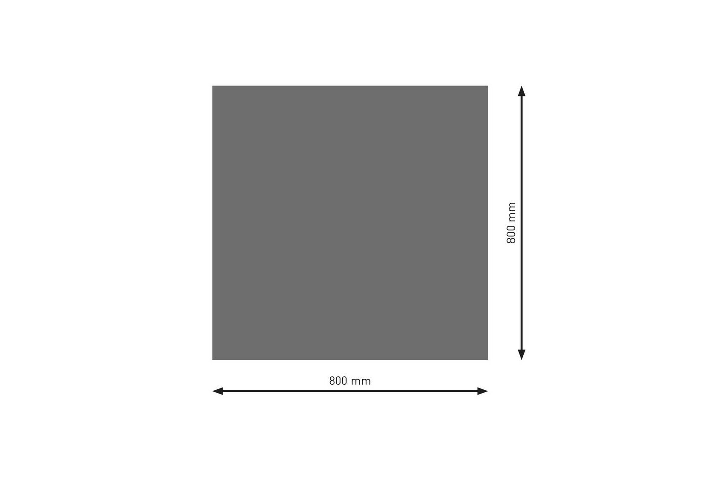 Raik Bodenschutzplatte Raik Bodenplatte Rechteck - Quadrat gussgrau 80 x 80 cm